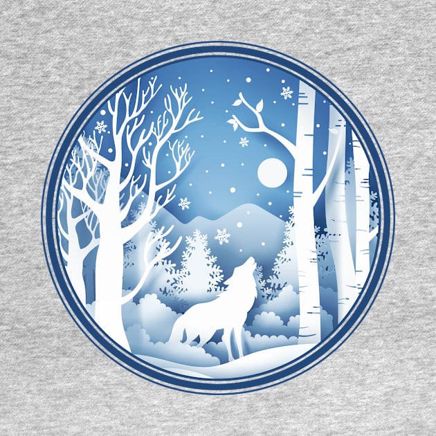 Wolf Moon Forest Outdoors by letnothingstopyou